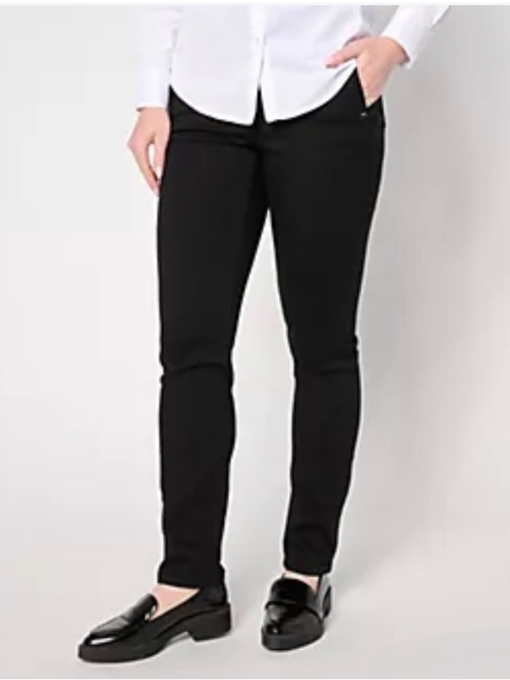 New Denim & Co. Signature Regular Black Perfect Flex Jean / size 22W